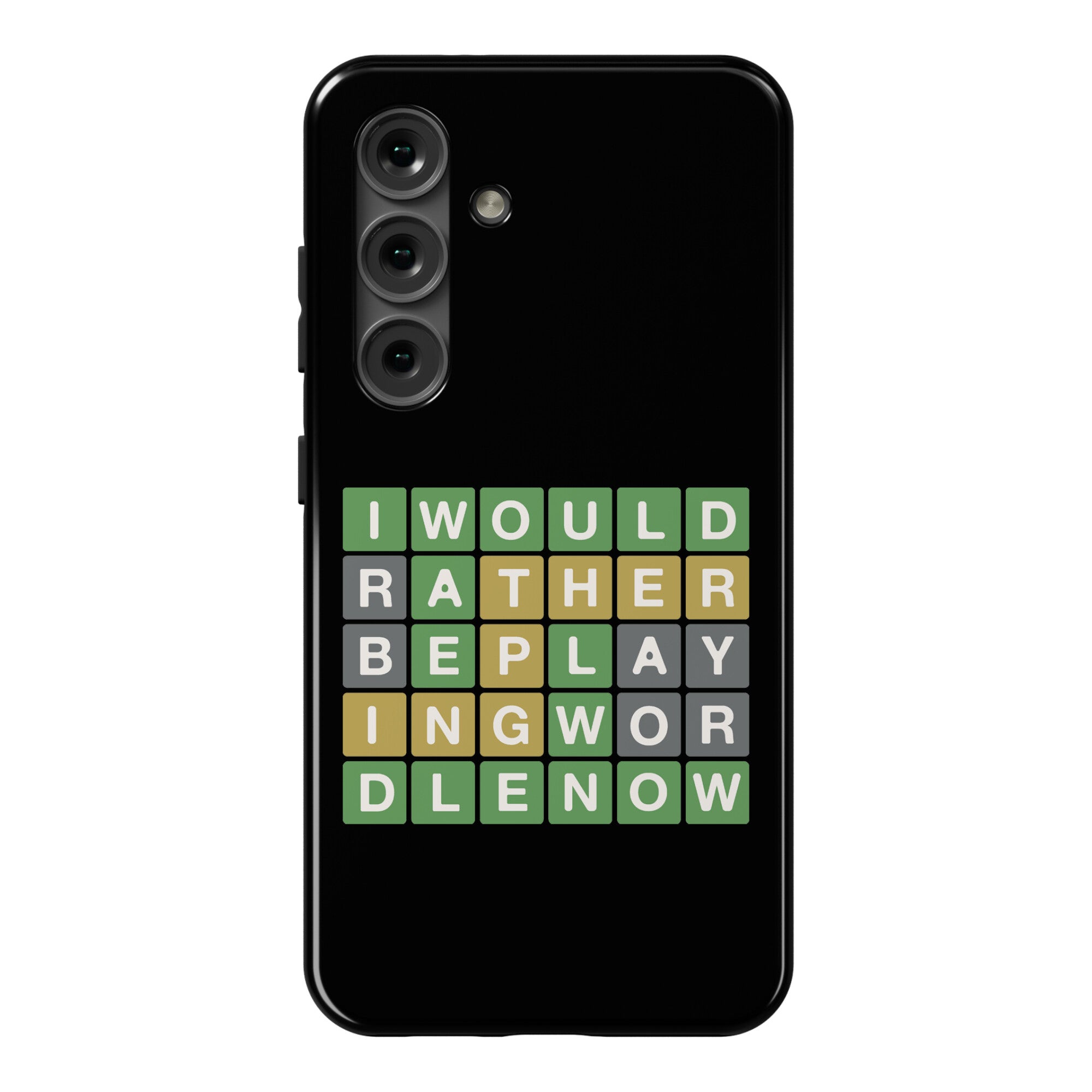 I Would Rather Be Playing Wordle Now Parody Phone Case
